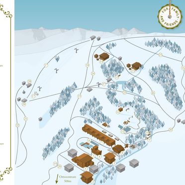 Map winter, Bachgut Jagdhaus Chalet, Saalbach-Hinterglemm, Salzburg, Salzburg, Austria