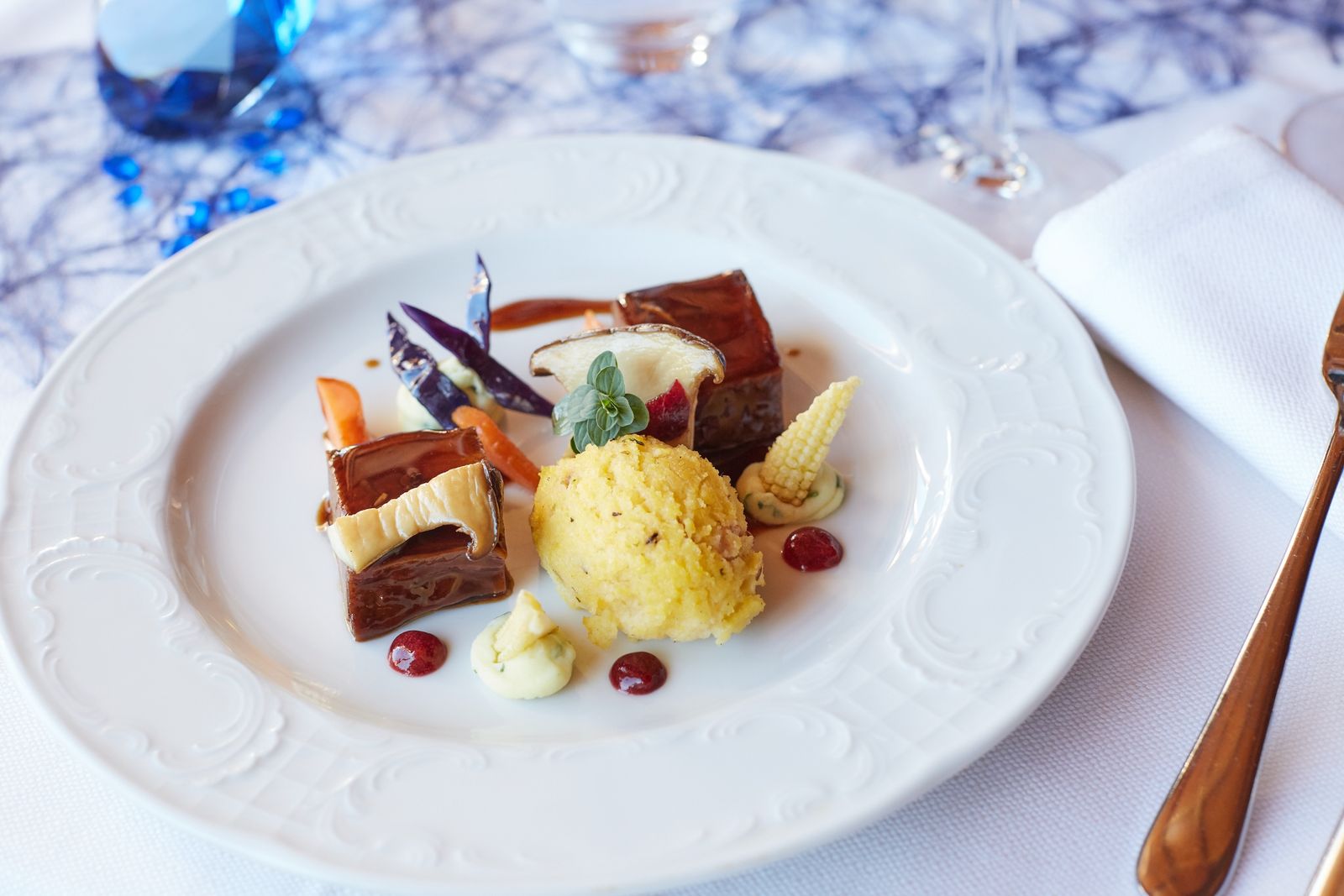 Unser 3/4-Pensions-Verwöhn-Menü mit drei täglich wechselnden Gerichten zur Auswahl.