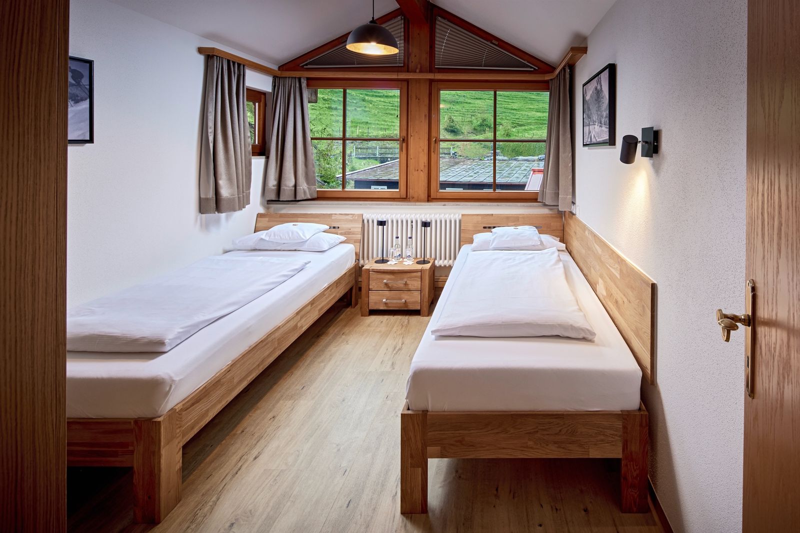 Kids Bedroom with two separate beds (1 x 2 m) and wardrobe.