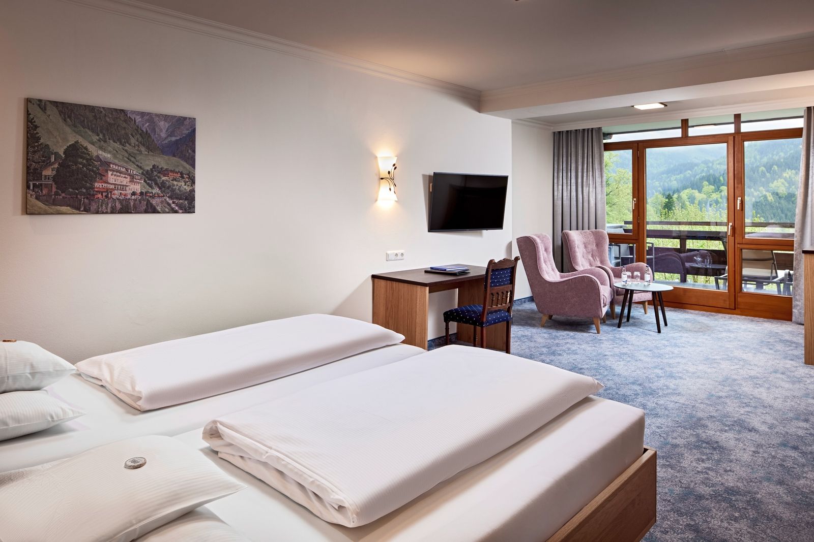 Zimmer 21: Kuschelige Atmosphäre mit Bad und separatem WC