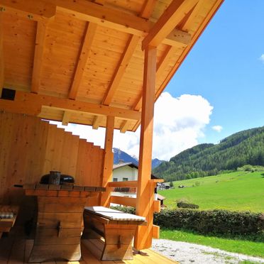 terrace, Ausserhof Hütte, Weissenbach, Südtirol, Trentino-Alto Adige, Italy