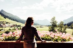 BIO HOTEL Bergzeit: Ausblick vom Hotelzimmer - Natur- & Biohotel Bergzeit, Zöblen, Tirol, Österreich