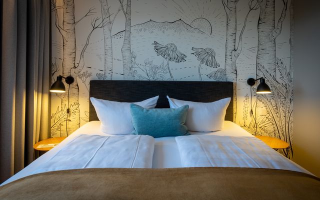 Elternschlafzimmer in der Familien-Suite Fips