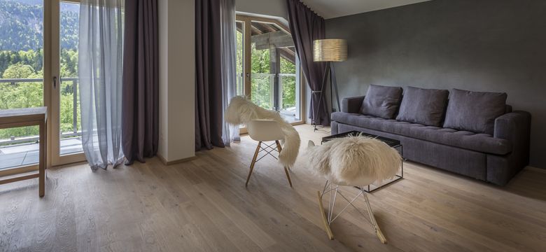 DAS GRASECK - mountain hideaway & health care: Suite with SAUNA, roof terrace and balcony (own floor) image #3