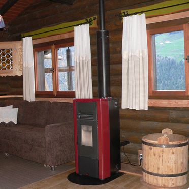 cozy couch with oven, Berghütte Ahrntal, St. Johann im Ahrntal, Südtirol, Trentino-Alto Adige, Italy
