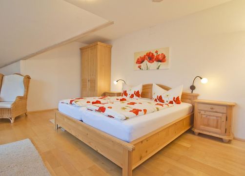 Biohotel Schratt: Doppelzimmer Hochgrat - Berghüs Schratt, Oberstaufen-Steibis, Allgäu, Bayern, Deutschland