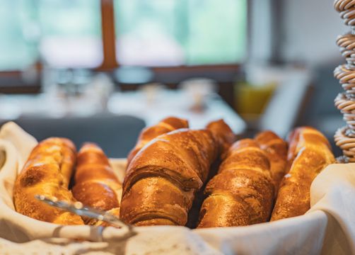 Biohotel Schratt: Frühstücksbrötchen - Berghüs Schratt, Oberstaufen-Steibis, Allgäu, Bayern, Deutschland