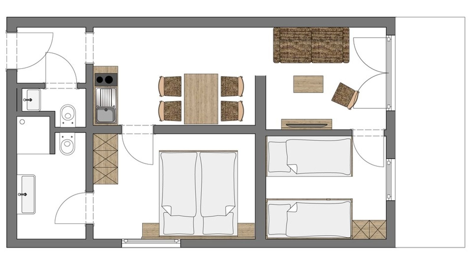 Suite familiale Linde I 45m² - 3 Chambres image 16 - Familotel Hochschwarzwald Hotel Engel