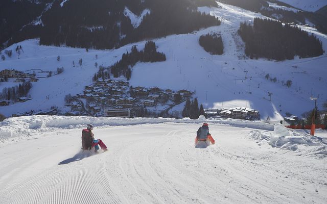 Ski fahren mit der Familie
