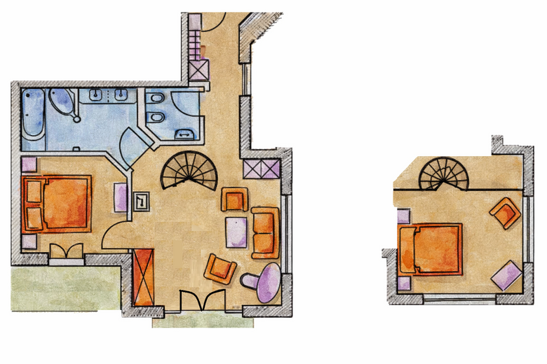 Sport- und Wellnesshotel Angerhof ****S: Turmsuite zur Hangseite image #5