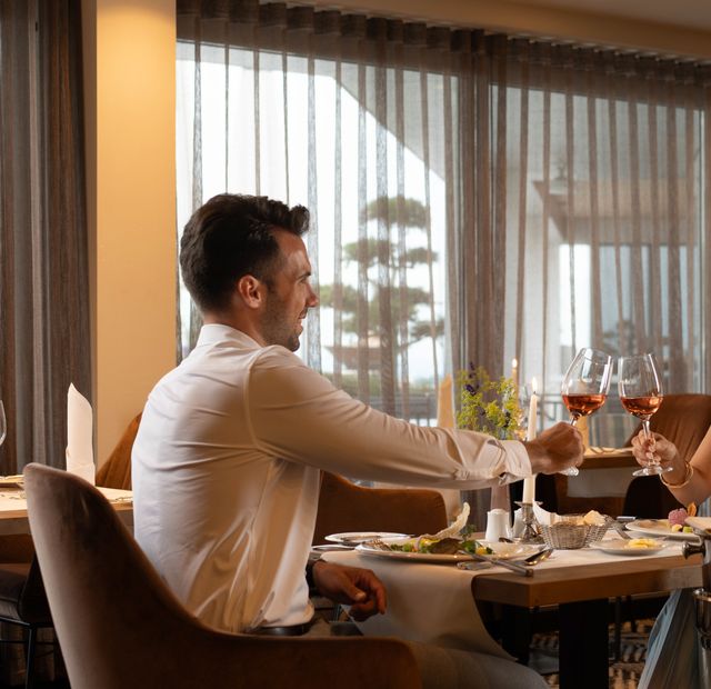 Abendmenü im Glasgarten-Restaurant