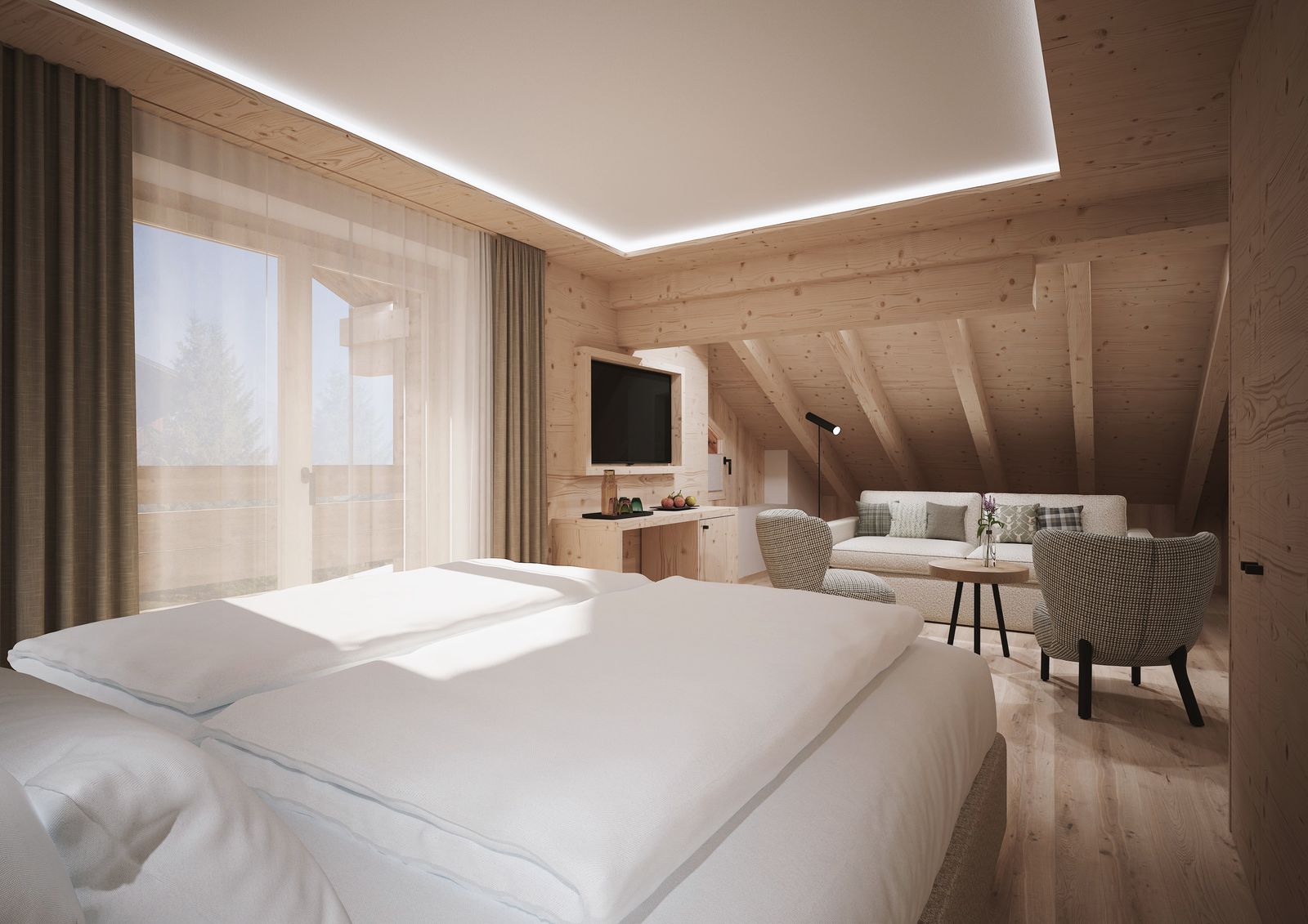 Turmsuite 55 | 2-Raum image 2 - Gorfion Familienhotel Liechtenstein