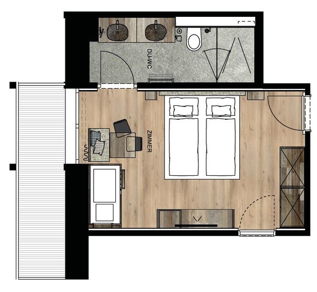 Family room 24 "Bunk bed 140cm" | 1-room thumbnail 4 - Gorfion Familienhotel Liechtenstein