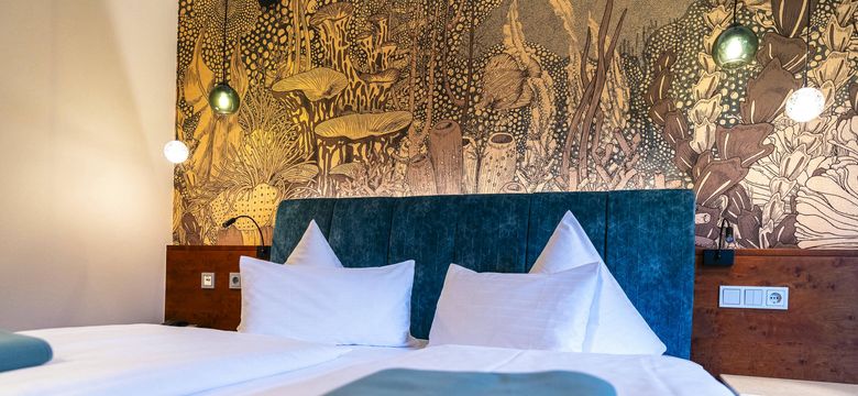 Schlafbereich im Doppelzimmer Deluxe Marigold