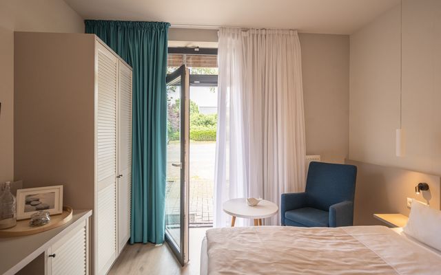 Hotel Zimmer: Lieblingszimmer Barrierefrei | ab 22 qm - 1-Raum - Hotel Strandkind 