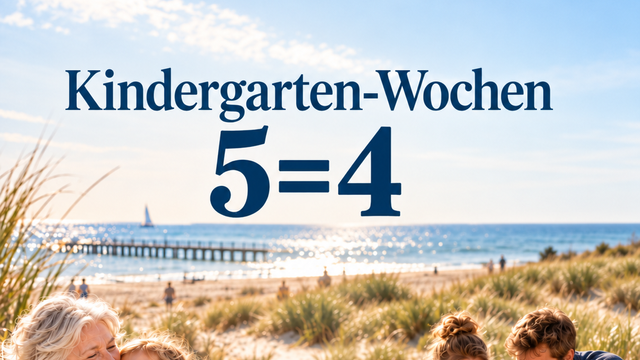 Kindergarten Wochen 5 Nächte bleiben 4 zahlen