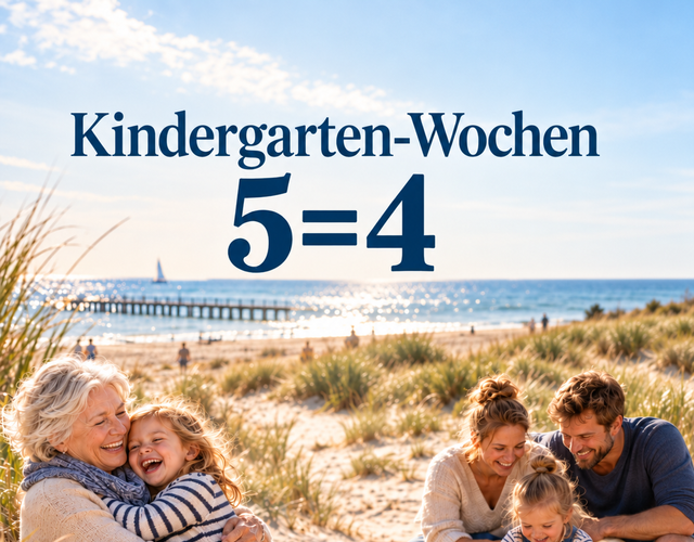 Angebot: Kindergarten Wochen 5 Nächte bleiben 4 zahlen - Hotel Strandkind 