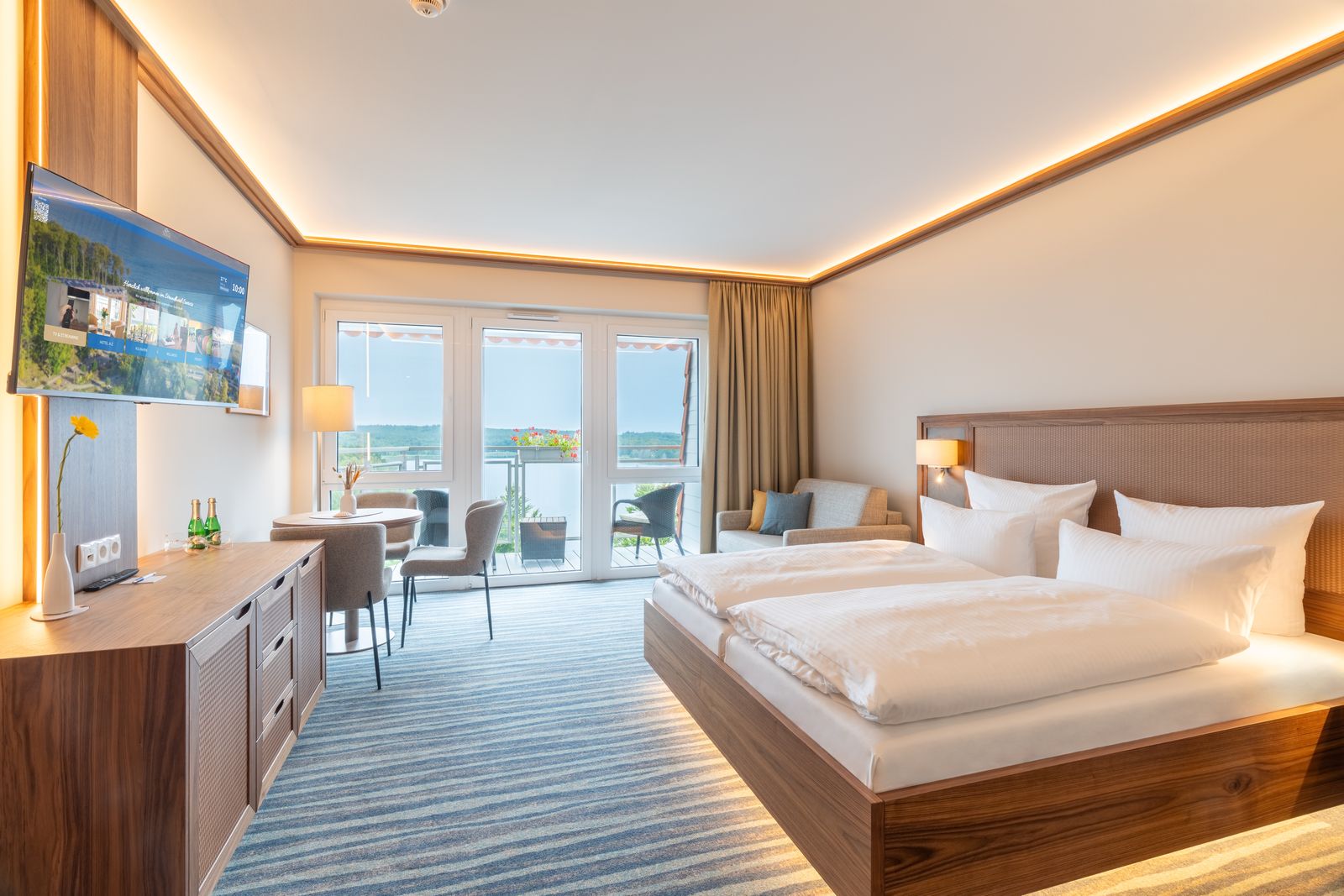 Komfort-Doppelzimmer Deluxe mit Balkon und Meerblick image 1 - Strandhotel Seerose