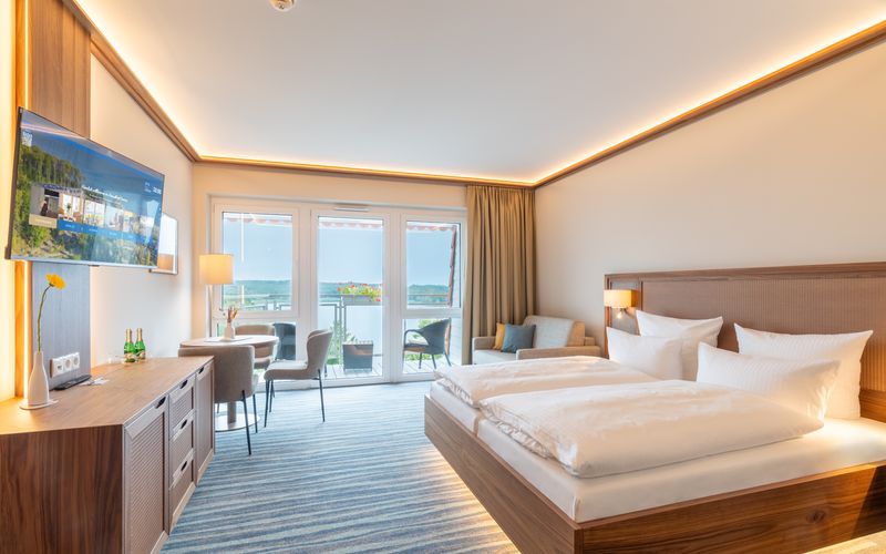 Komfort-Doppelzimmer Deluxe mit Balkon und Meerblick image 1 - Strandhotel Seerose