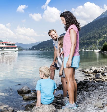 Family summer at the lake