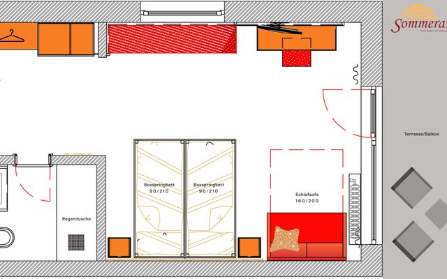 Doppelzimmer Komfort (plus ein Kind möglich) image 5 - Landhaus Hotel Sommerau GmbH