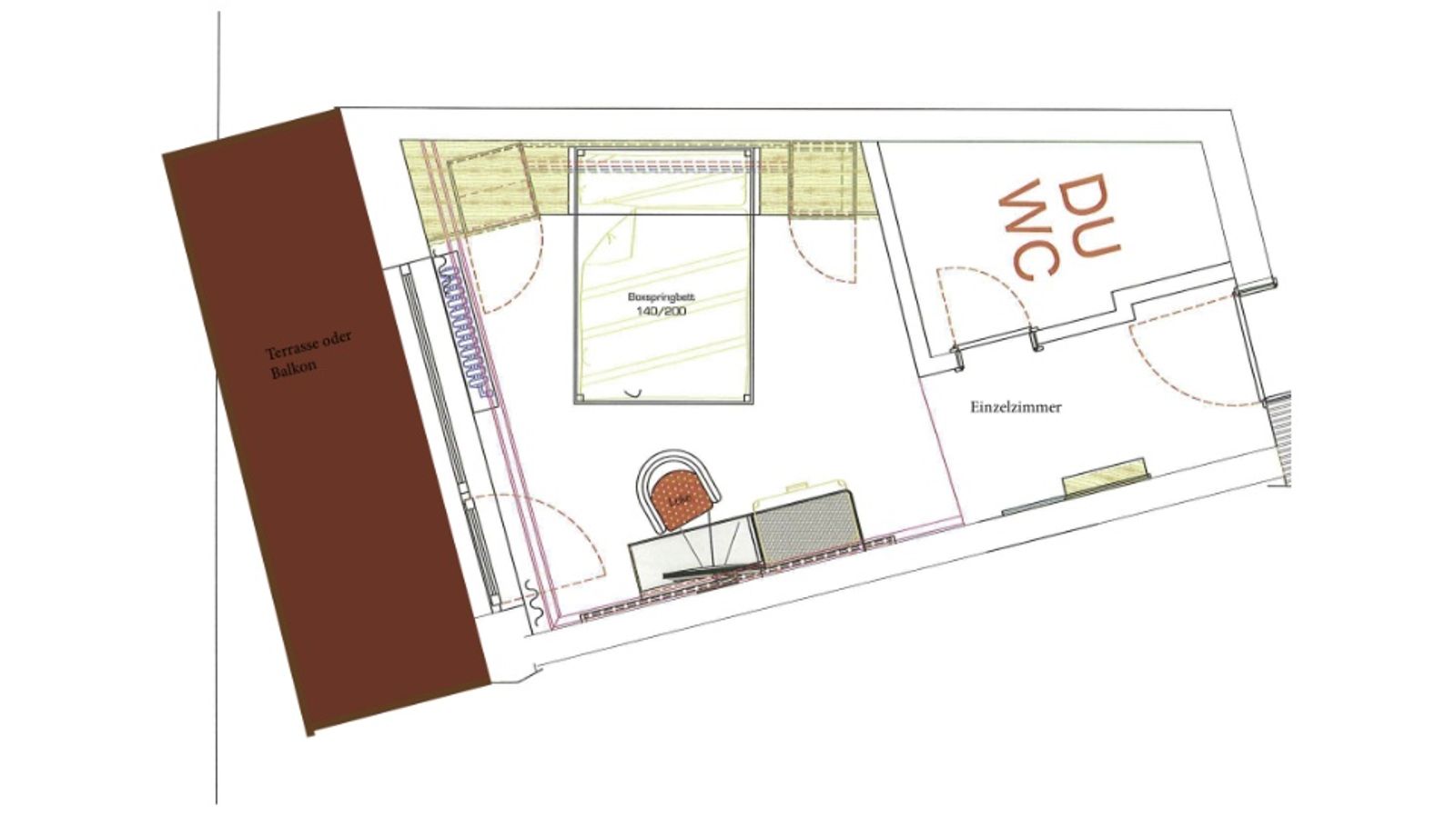 Einzelzimmer Komfort mit Balkon image 7 - Landhaus Hotel Sommerau GmbH