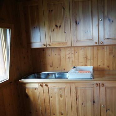 Küche, Amberger Hütte, Paternion-Fresach, Nockregion, Kärnten, Österreich