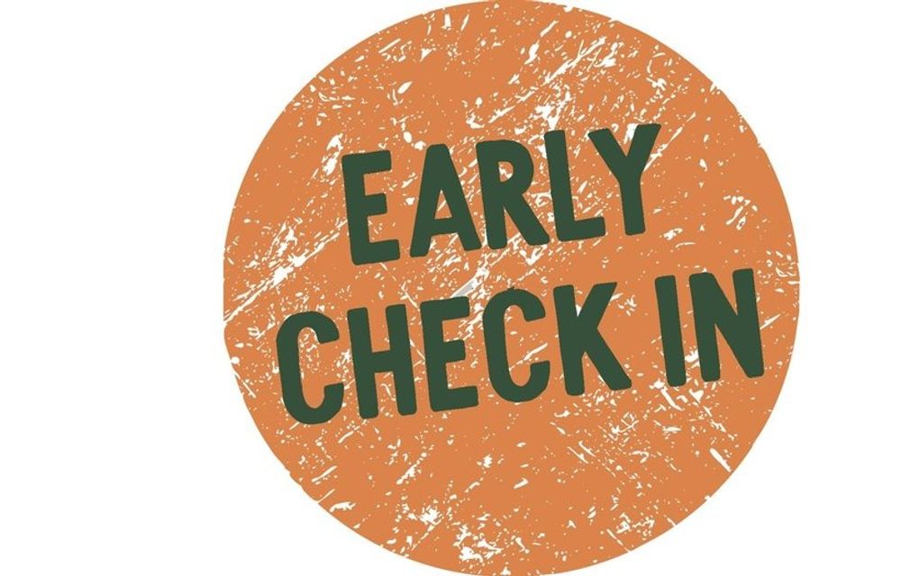 Early Check-In "ohne Zimmer"