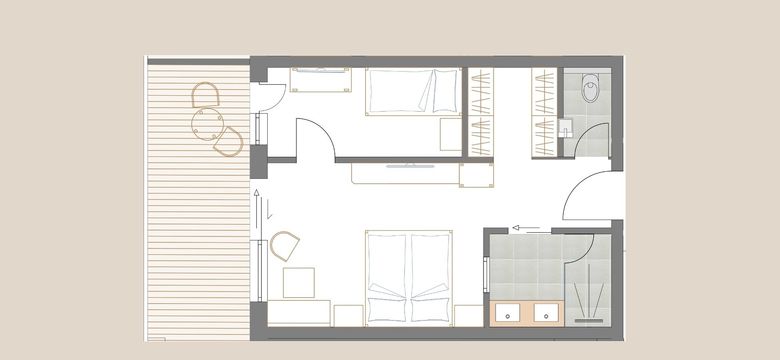 Wellnesshotel Brunner Hof im Bayerischen Wald naturZimmer Kräuterduft Grundriss