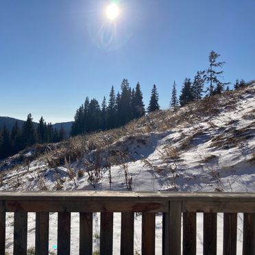 Blick von der Terrasse, Hüttenzauber Lachtal, Schönberg-Lachtal, Steiermark, Österreich