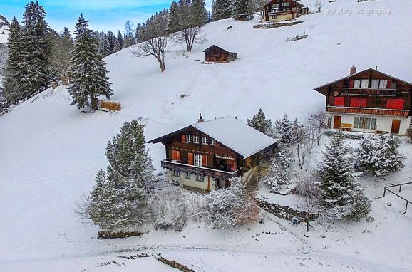 Außen Winter 34 - Hauptbild, Chalet Jungfrau an der Ledi, Wengen, Berner Oberland, Bern, Schweiz