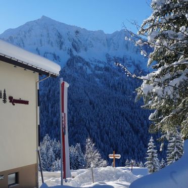 Außen Winter 21, Ferienhaus Runnimoos am Arlberg, Laterns, Vorarlberg, Vorarlberg, Österreich