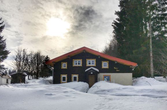 Außen Winter 16 - Hauptbild, Ferienhütte Kaiserhäusl im Bayerischen Wald, Bischofsreut, Bayerischer Wald, Bayern, Deutschland