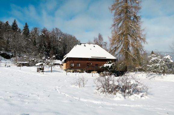 Außen Winter 23 - Hauptbild, Schwarzwaldhütte Bistenhof, Hinterzarten, Schwarzwald, Baden-Württemberg, Deutschland