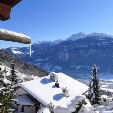 Außen Winter 29, Chalet Chistiala Dadens, Laax, Surselva, Graubünden, Schweiz