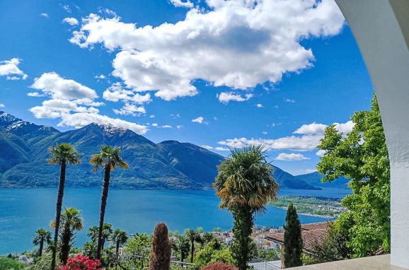 Außen Sommer 1 - Hauptbild, Luxus-Rustico Vernice Gialla im Tessin, Minusio, Tessin, Tessin, Schweiz