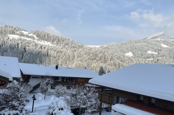 Außen Winter 20, Ferienhütte Walchsee, Sachrang, Oberbayern, Bayern, Deutschland