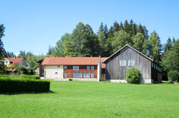 Außen Sommer 1 - Hauptbild, Ferienhütte Mader, Bischofsmais, Bayerischer Wald, Bayern, Deutschland