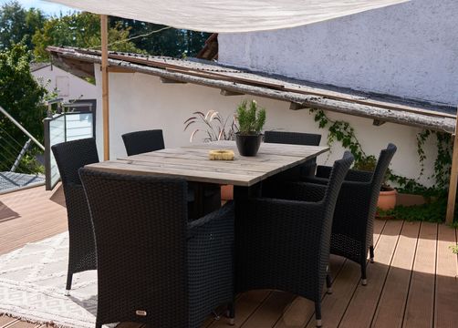 biohotel zur Scheunenwirtin Weisse Eule Terrasse (10/13) - Zur Scheunenwirtin