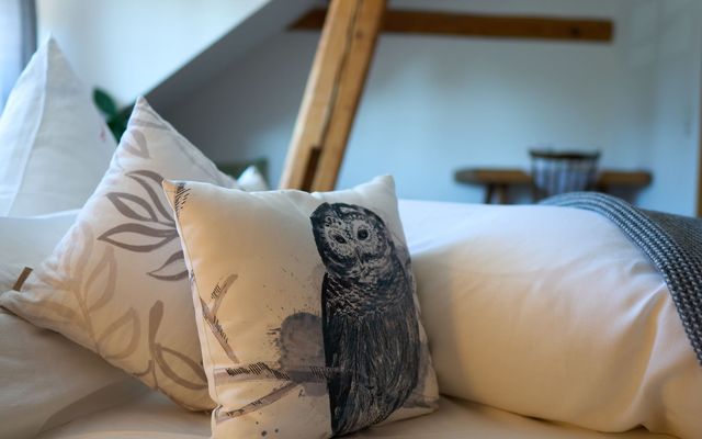Biohotel zur Scheunenwirtin Weisse Eule Deko