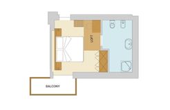 Multi-Bed Room Special – with 3 beds on mezzanine floor (2/3) - Aqua Bad Cortina
