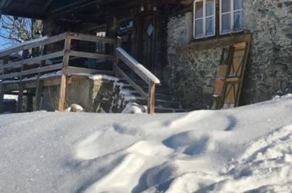 Außen Winter 27 - Hauptbild, Berghütte Sahnealm, Mittersill, Pinzgau, Salzburg, Österreich