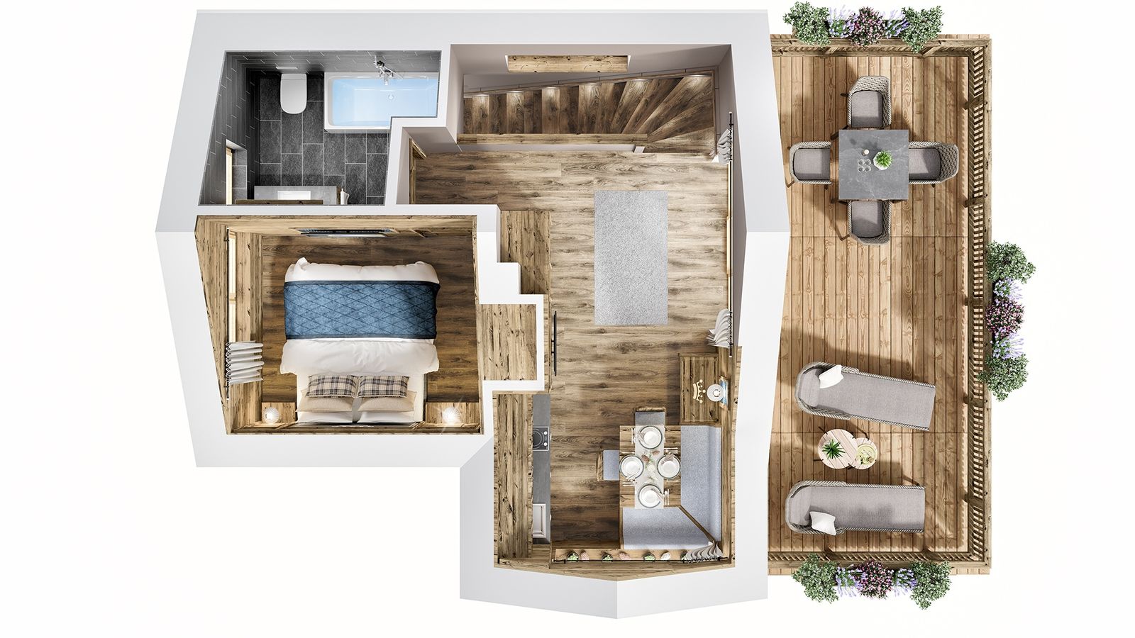 Chalet-Studio Superior image 2 - MONDI Chalets am Grundlsee