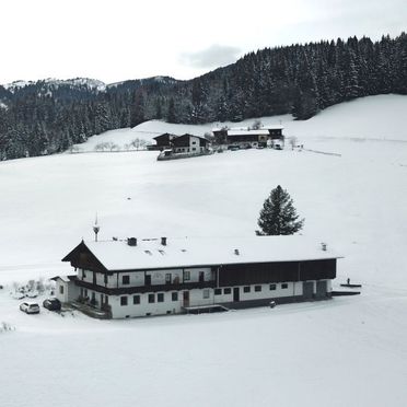 Außen Winter 42, Bauernhaus Schwalbenhof, Wildschönau, Tirol, Tirol, Österreich