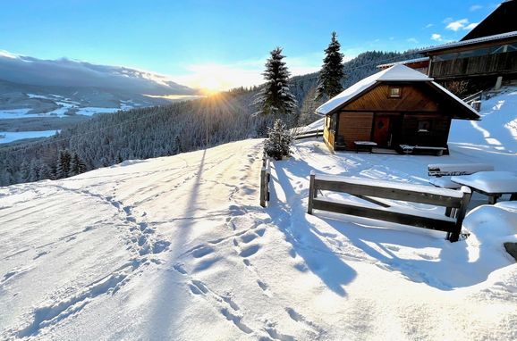 Winter, Kalchbauer Hütte, Obdach, Steiermark, Steiermark, Österreich