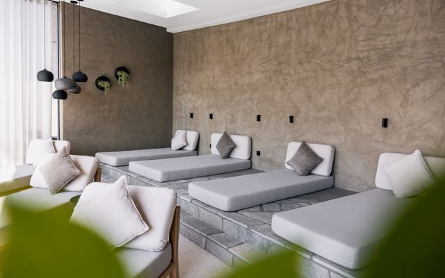 Naturbadeteich und Badhaus im Sommer
