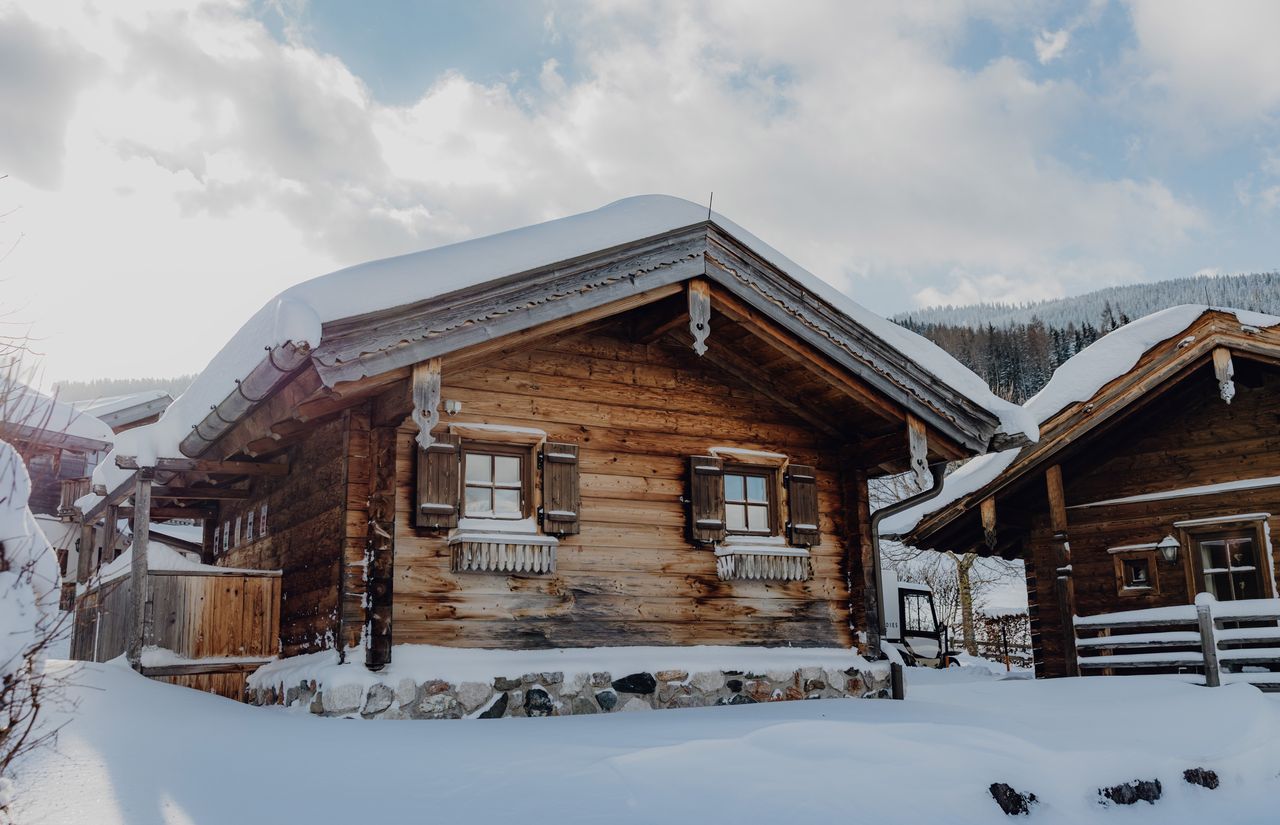 Chalet im Winter 1