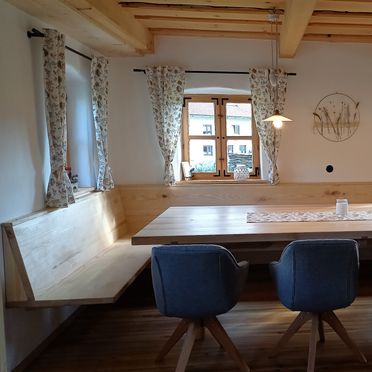 Dining area, Chalet Schmuckkastal, Kollnburg, Bayern, Bavaria, Germany