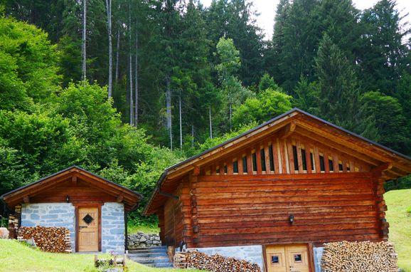 Sommer, Chalet Höfer, Vigo Rendena, San Valentino Tal, Trentino-Südtirol, Italien