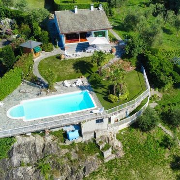 Außen Sommer 2, Villa Martino mit Seeblick, Olgiasca, Comer See, Lombardei, Italien